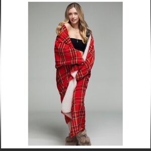 Ruggine Brand Plaid Luxury Plush Throw Blanket